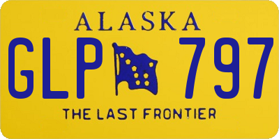 AK license plate GLP797