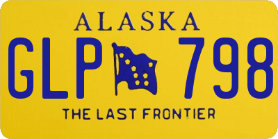 AK license plate GLP798