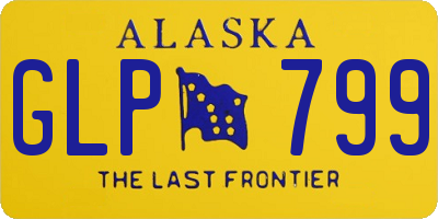AK license plate GLP799