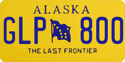 AK license plate GLP800