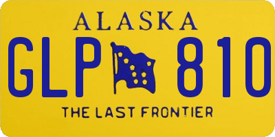 AK license plate GLP810