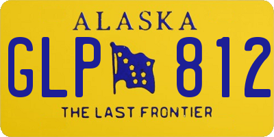 AK license plate GLP812