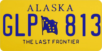 AK license plate GLP813