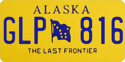AK license plate GLP816