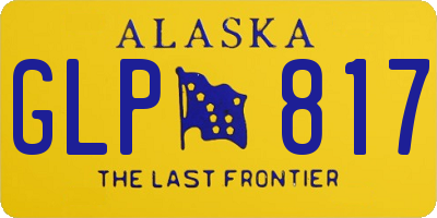 AK license plate GLP817
