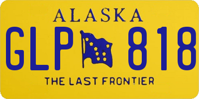 AK license plate GLP818