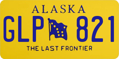 AK license plate GLP821