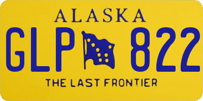 AK license plate GLP822