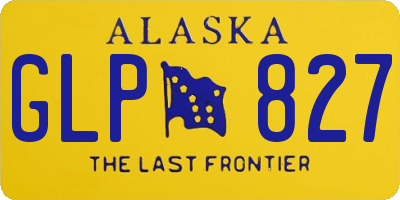 AK license plate GLP827