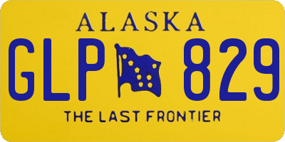 AK license plate GLP829