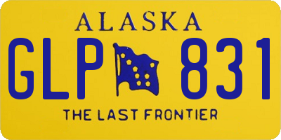 AK license plate GLP831