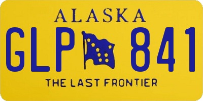 AK license plate GLP841