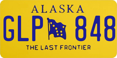 AK license plate GLP848