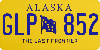 AK license plate GLP852