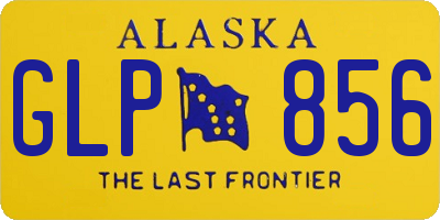 AK license plate GLP856