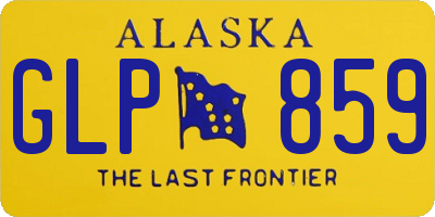 AK license plate GLP859