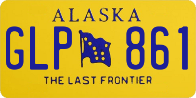 AK license plate GLP861