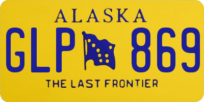 AK license plate GLP869