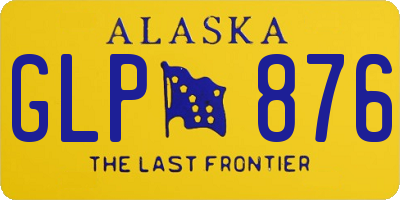 AK license plate GLP876