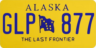 AK license plate GLP877