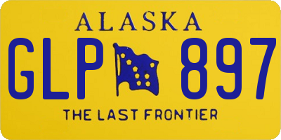 AK license plate GLP897