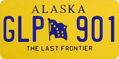 AK license plate GLP901