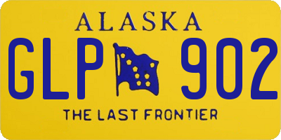 AK license plate GLP902