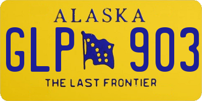 AK license plate GLP903