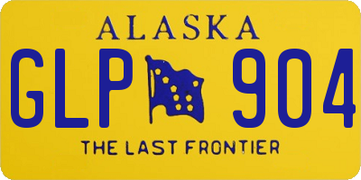 AK license plate GLP904