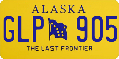 AK license plate GLP905