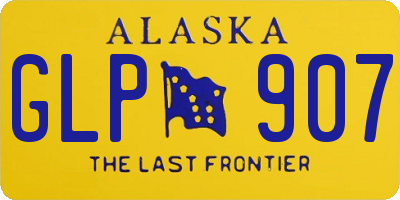 AK license plate GLP907