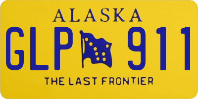 AK license plate GLP911