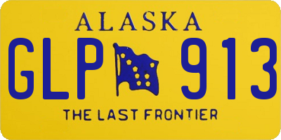 AK license plate GLP913