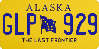 AK license plate GLP929