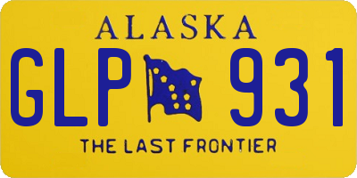 AK license plate GLP931