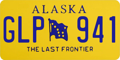 AK license plate GLP941