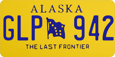 AK license plate GLP942