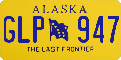 AK license plate GLP947