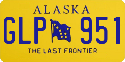 AK license plate GLP951