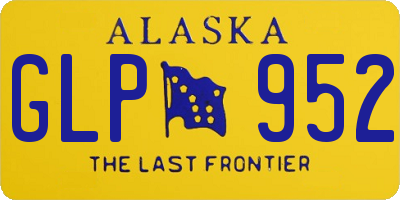AK license plate GLP952
