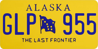 AK license plate GLP955