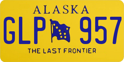 AK license plate GLP957