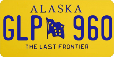 AK license plate GLP960