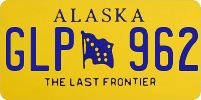 AK license plate GLP962