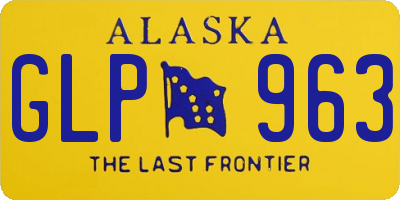 AK license plate GLP963