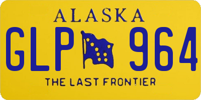AK license plate GLP964