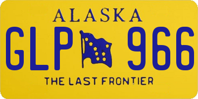 AK license plate GLP966
