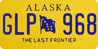 AK license plate GLP968