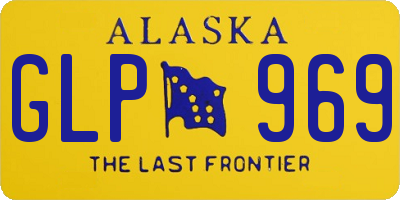 AK license plate GLP969