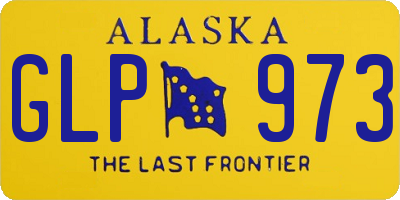 AK license plate GLP973